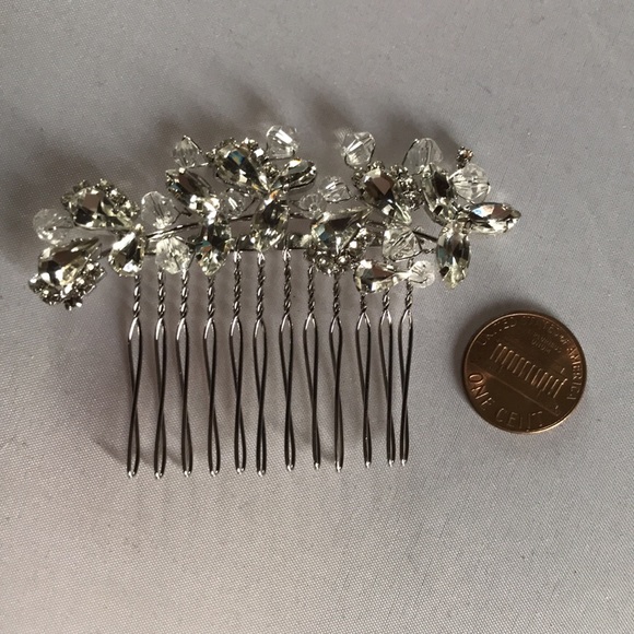 New! Set Crystal Floral Hair Jewelry - Picture 6 of 7